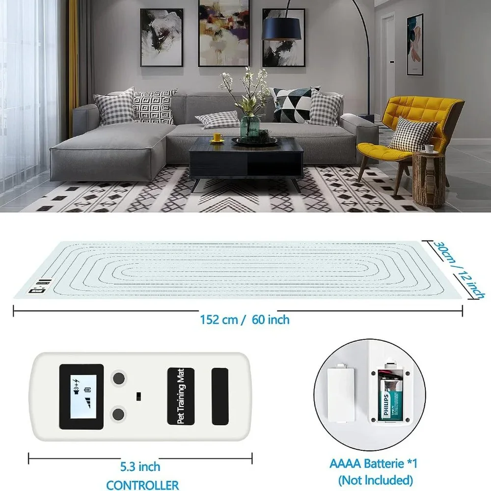 Pet Training mat, Scan pet Indoor Electric Shock mat, LED Screen Cats and Dogs E
